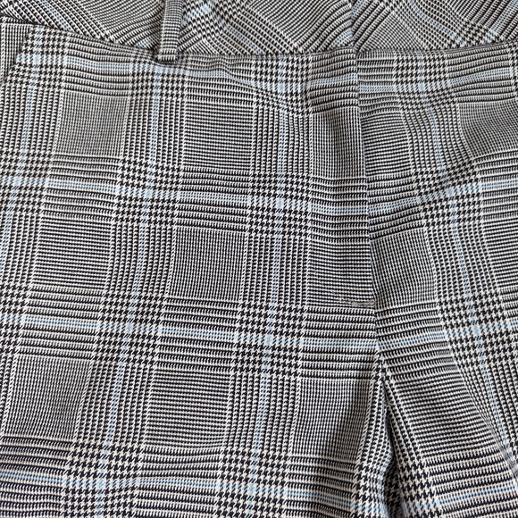H & M plaid slim trousers checkered mid rise - Picture 6 of 9